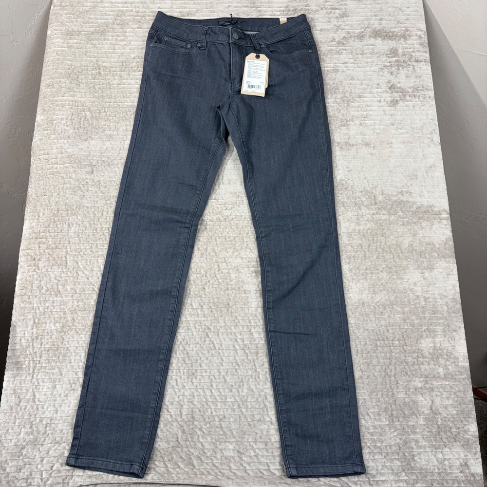 Prana Kara Jean Womens 8/29‎ Denim Solid Organic Cotton Stretch Slim Fit New